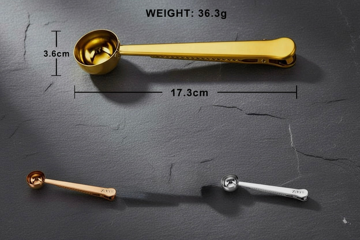 Himalko 2-in-1 Tea Scoop – Measure & Seal Your Tea