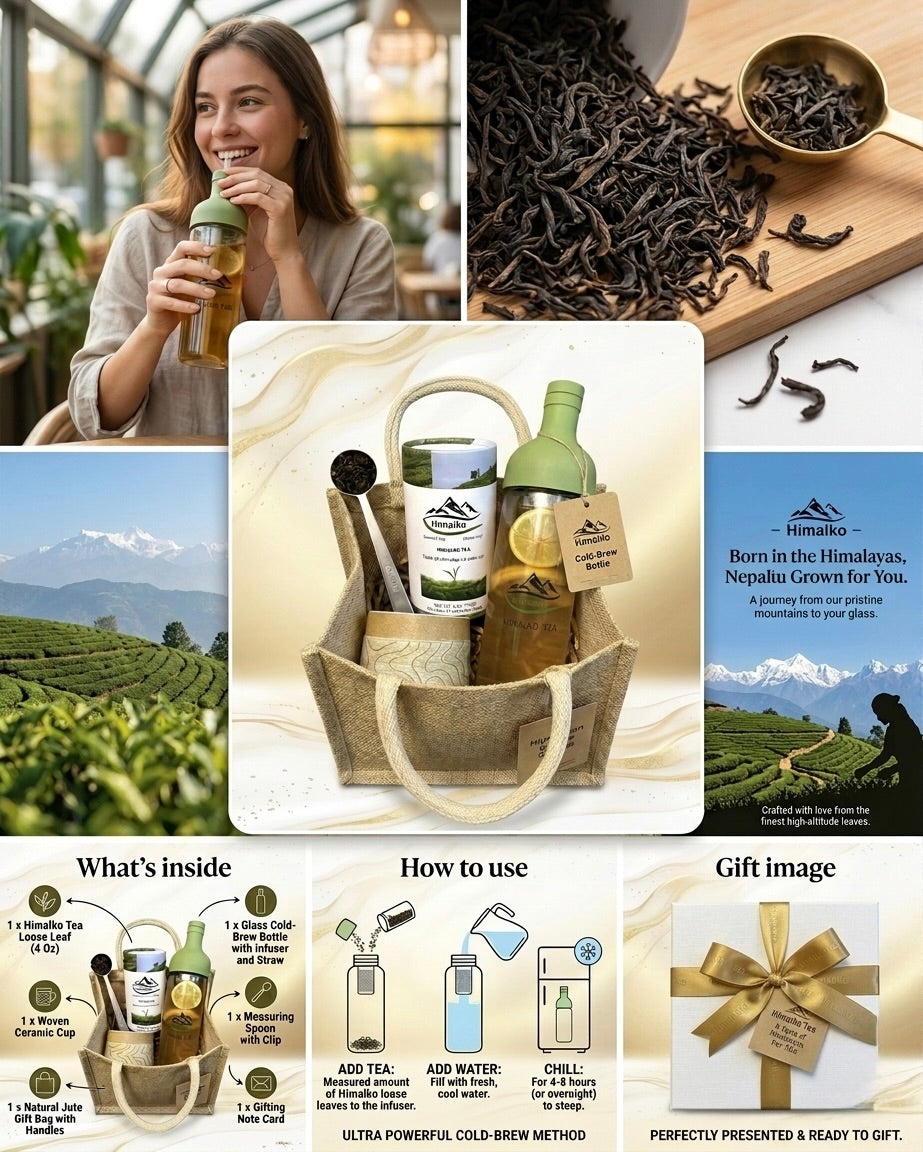 Himalko Tea Gift Set | Himalayan Loose Leaf Cold Brew