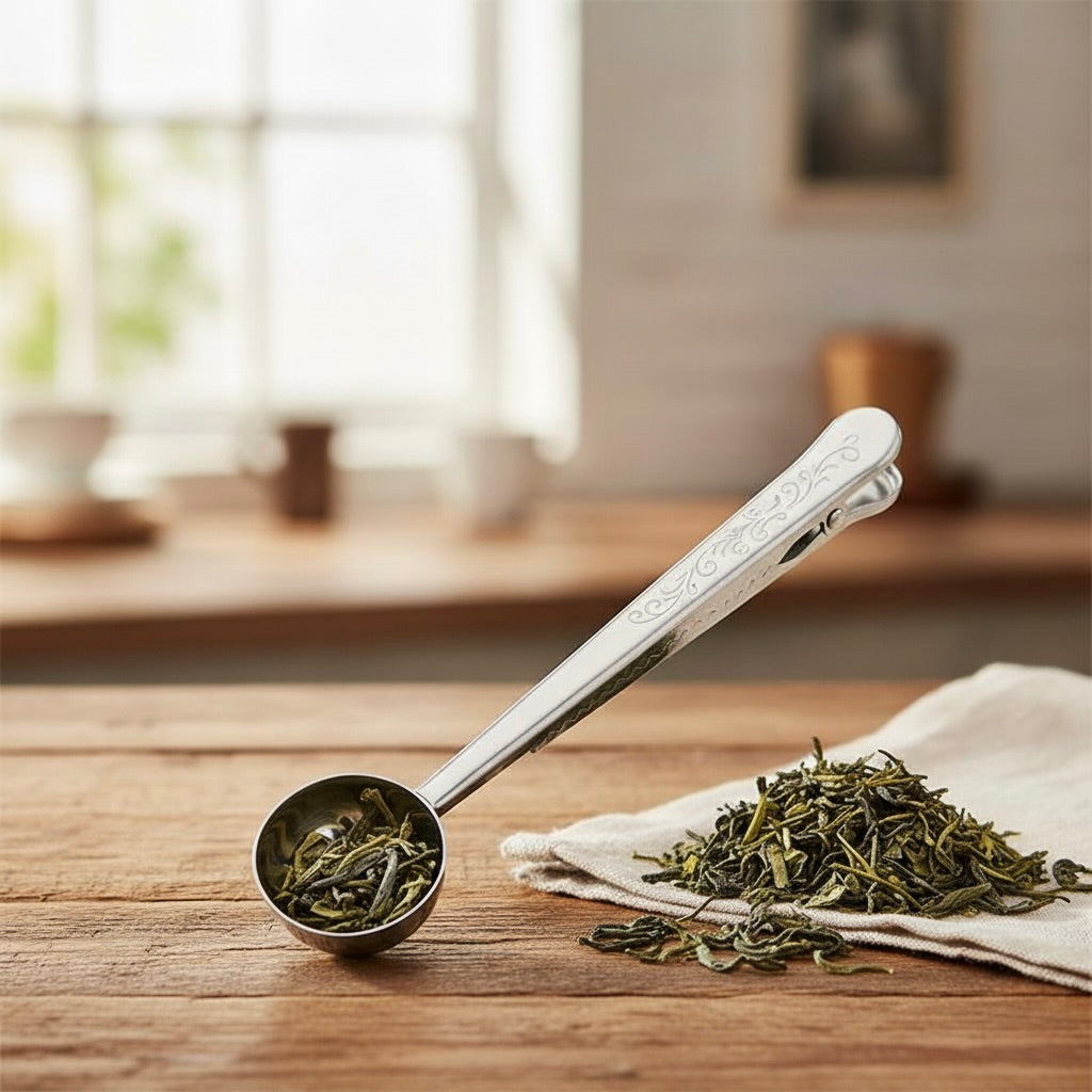 Himalko 2-in-1 Tea Scoop – Measure & Seal Your Tea